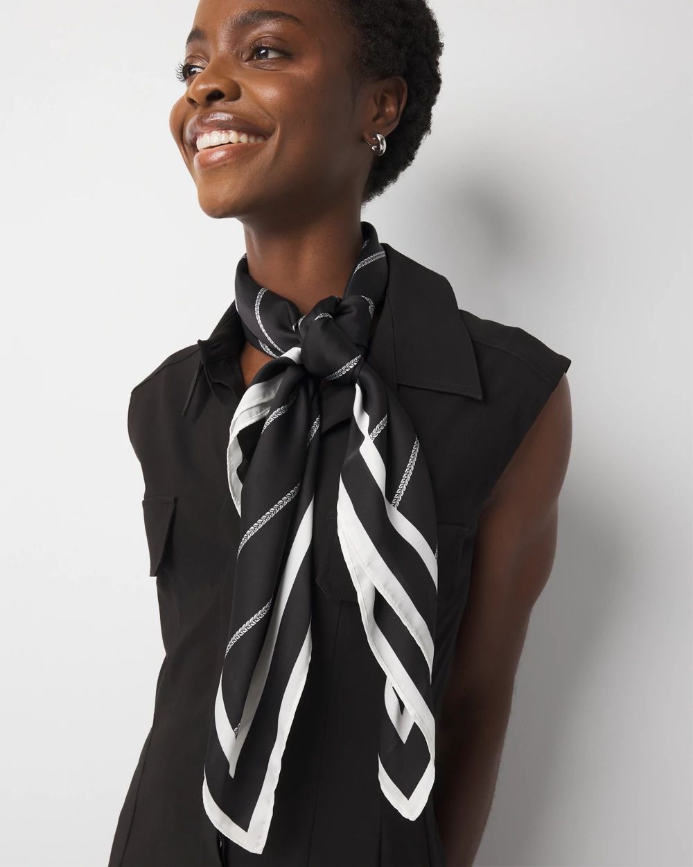 Rope Print Square Scarf | White House Black Market